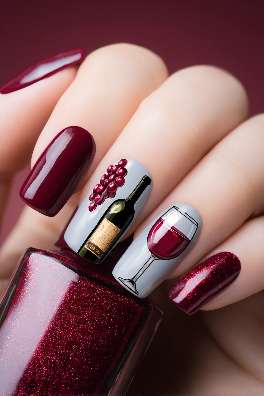 Chrome finish nails